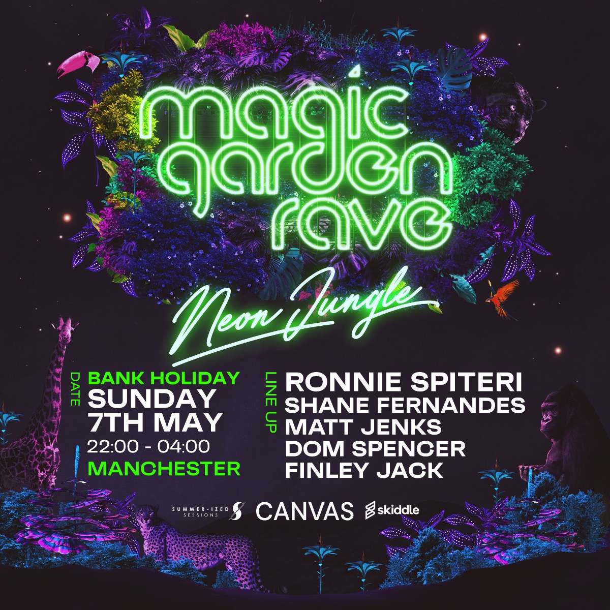 Manchester Rave Magic Garden Rave | Neon Jungle (Manchester) / Events / Summer-ized ...